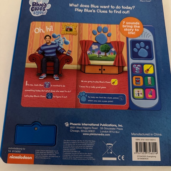 Blues clues play day with blue sounds book - Picture 6 of 6